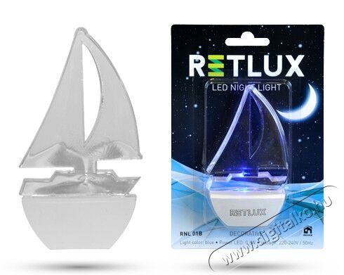 Retlux RNL 01B Éjszakai LED fény - hajó Háztartás / Otthon / Kültér - Világítás / elektromosság - Éjszakai irányfény - 275949