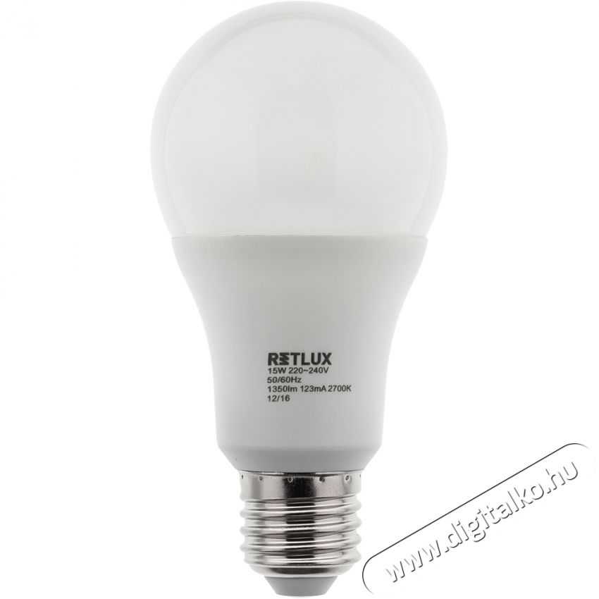 Retlux RLL 246 E27 15W 2700K LED izzó - meleg fehér Egyéb - Nem forgalmazzuk ! - 318343