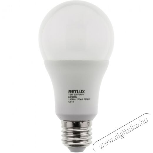 Retlux RLL 246 E27 15W 2700K LED izzó - meleg fehér Egyéb - Nem forgalmazzuk ! - 318343