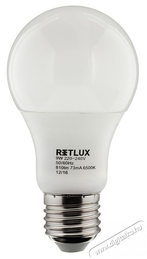 Retlux RLL 249 LED izzó E27 6500K 9W Háztartás / Otthon / Kültér - Világítás / elektromosság - E27 foglalatú izzó - 318347