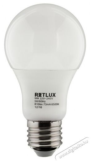 Retlux RLL 249 LED izzó E27 6500K 9W Háztartás / Otthon / Kültér - Világítás / elektromosság - E27 foglalatú izzó - 318347