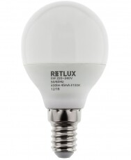 Retlux RLL 269 E14 6W 4100K gömb izzó - hideg fehér Egyéb - Nem forgalmazzuk ! - 318336