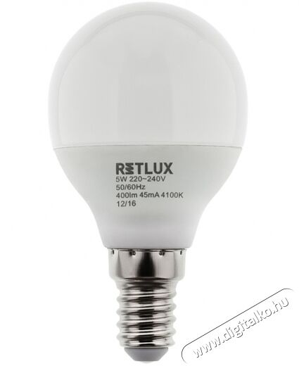 Retlux RLL 269 E14 6W 4100K gömb izzó - hideg fehér Egyéb - Nem forgalmazzuk ! - 318336