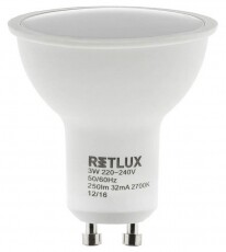 Retlux RLL 253 GU10 5W 2700K LED Spot izzó - meleg fehér Egyéb - Nem forgalmazzuk ! - 318325