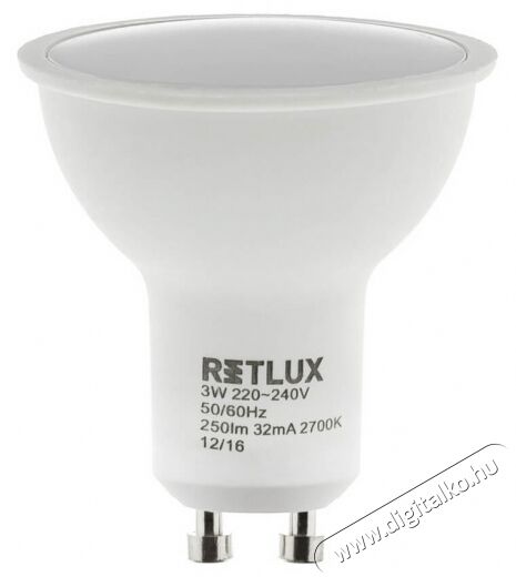Retlux RLL 253 GU10 5W 2700K LED Spot izzó - meleg fehér Egyéb - Nem forgalmazzuk ! - 318325