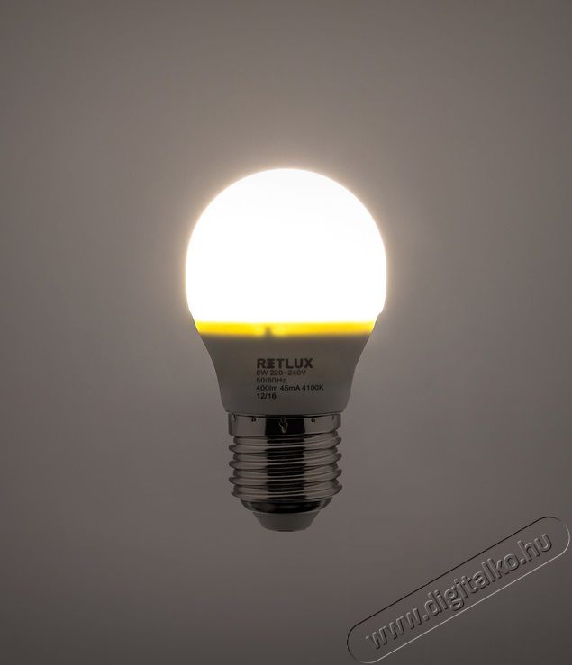 Retlux RLL 266 E27 6W 4100K gömb izzó - hideg fehér Egyéb - Nem forgalmazzuk ! - 318333