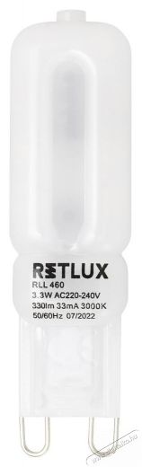 Retlux RLL 460 G9 3,3W LED WW Háztartás / Otthon / Kültér - Világítás / elektromosság - G9 foglalatú izzó - 476505