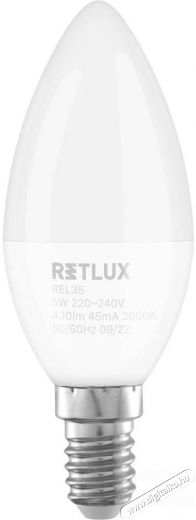 Retlux REL 35 LED C37 4x5W E14 WW izzó szett Háztartás / Otthon / Kültér - Világítás / elektromosság - E14 foglalatú izzó - 495192
