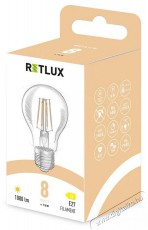 Retlux RFL 602 Fil. A60 E27 izzó 8W WW D Háztartás / Otthon / Kültér - Világítás / elektromosság - E27 foglalatú izzó - 495193