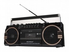 Ricatech PR1980 Ghetto Blaster hordozható magnós rádió USB/SD lejátszással Audio-Video / Hifi / Multimédia - CD / DVD / Blu-Ray / Multimédia készülék - Kazettás magnó - 303299
