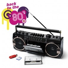 Ricatech PR1980 Ghetto Blaster hordozható magnós rádió USB/SD lejátszással Audio-Video / Hifi / Multimédia - CD / DVD / Blu-Ray / Multimédia készülék - Kazettás magnó - 303299
