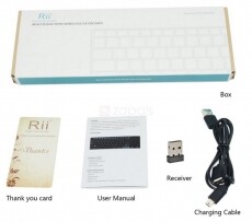 Rii K12+ vezeték nélküli billentyűzet és touchpad Iroda és számítástechnika - Billentyűzet / billentyűzet szett - Vezeték nélküli - 319062