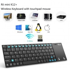 Rii K12+ vezeték nélküli billentyűzet és touchpad Iroda és számítástechnika - Billentyűzet / billentyűzet szett - Vezeték nélküli - 319062
