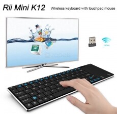 Rii K12+ vezeték nélküli billentyűzet és touchpad Iroda és számítástechnika - Billentyűzet / billentyűzet szett - Vezeték nélküli - 319062