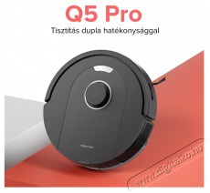 Roborock Q5 PRO fekete robotporszívó Háztartás / Otthon / Kültér - Porszívó / takarítógép - Robotporszívó - 500840
