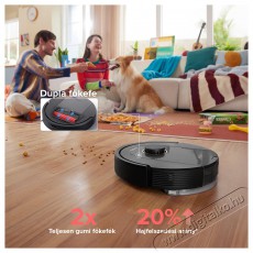 Roborock Q5 PRO fekete robotporszívó Háztartás / Otthon / Kültér - Porszívó / takarítógép - Robotporszívó - 500840