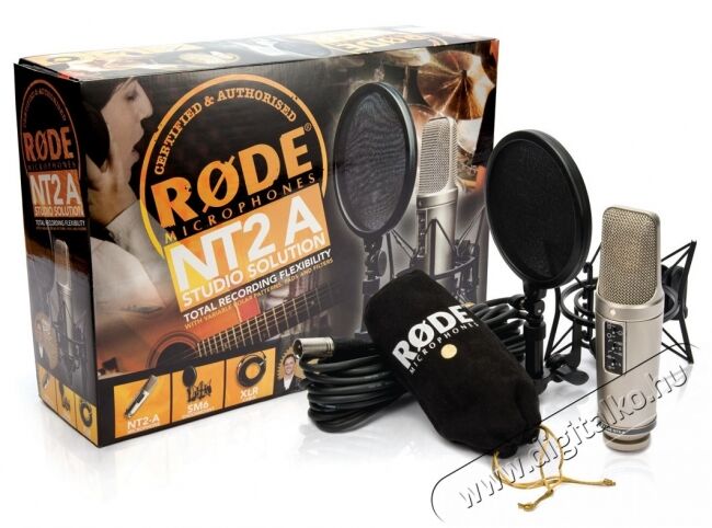 Rode NT2-A nagymembrános kondenzátor stúdió mikrofon csomag Fotó-Videó kiegészítők - Mikrofon - Ének és hangszer mikrofon - 256455