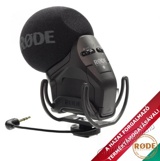 Rode Stereo VideoMic Pro professzionális sztereó videómikrofon Fotó-Videó kiegészítők - Mikrofon - Fotó-videó mikrofon - 256524