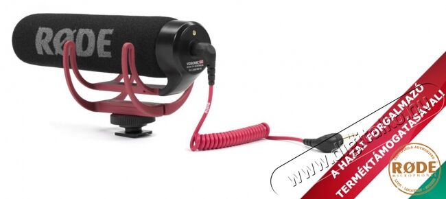 Rode VideoMic GO kompakt videomikrofon Fotó-Videó kiegészítők - Mikrofon - Fotó-videó mikrofon - 273760