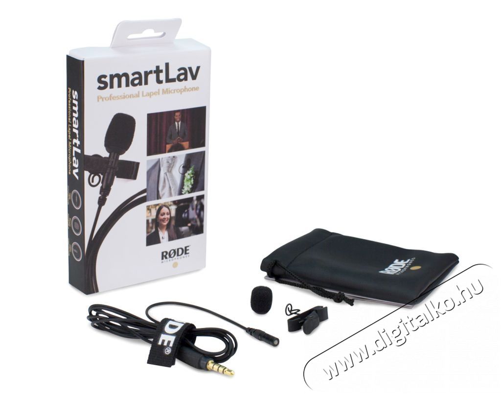 Rode SmartLav+ csiptetős mikrofon Fotó-Videó kiegészítők - Mikrofon - Csíptetős, fej és kitűző mikrofon - 281032