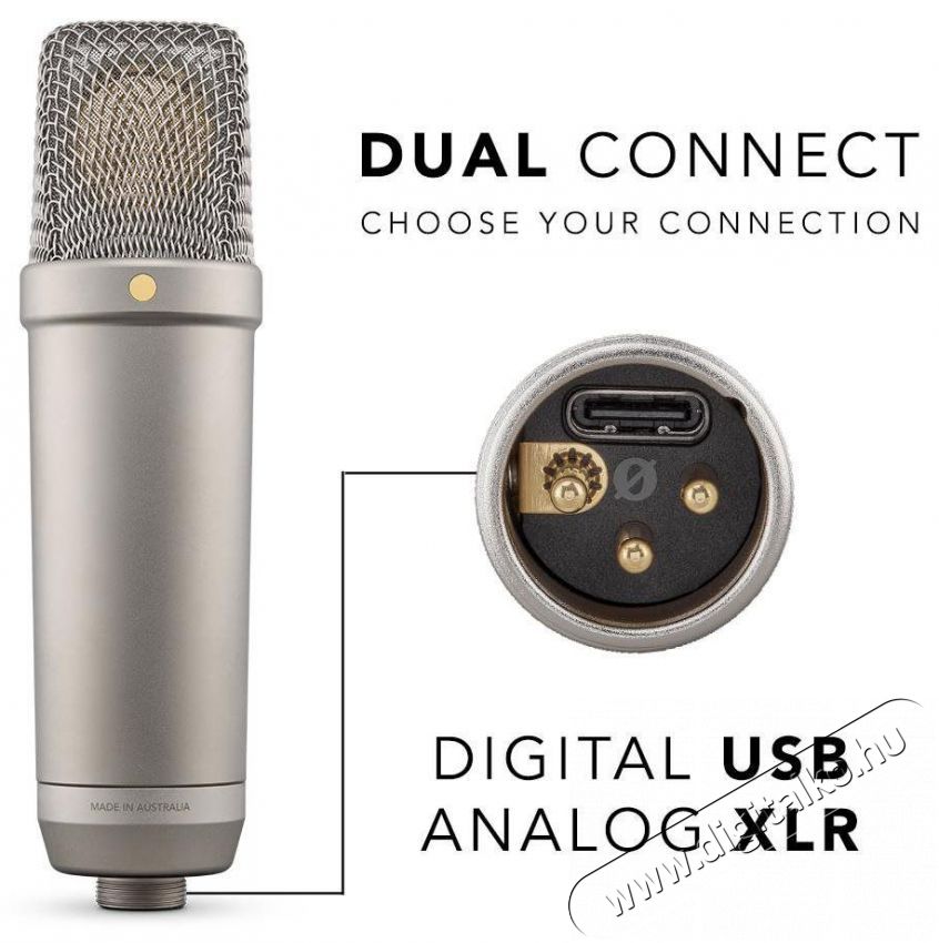 Rode NT1 5th Generation Silver Fot&oacute;-Vide&oacute; kieg&eacute;sz&iacute;tők - Mikrofon - &Eacute;nek &eacute;s hangszer mikrofon - 525763