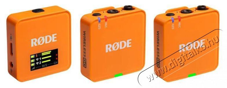 Rode Wireless GO III - Orange Fot&oacute;-Vide&oacute; kieg&eacute;sz&iacute;tők - Mikrofon - Fot&oacute;-vide&oacute; mikrofon - 525793