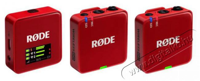Rode Wireless GO III - Red Fot&oacute;-Vide&oacute; kieg&eacute;sz&iacute;tők - Mikrofon - Fot&oacute;-vide&oacute; mikrofon - 525789