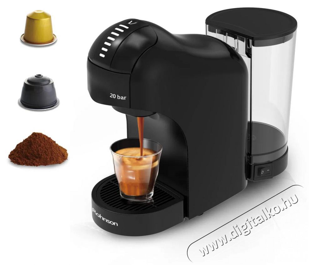 Rohnson R-98046B Konyhai term&eacute;kek - K&aacute;v&eacute;főző / k&aacute;v&eacute;&ouml;rlő / kieg&eacute;sz&iacute;tő - Kapszul&aacute;s / podos k&aacute;v&eacute;főző - 512796