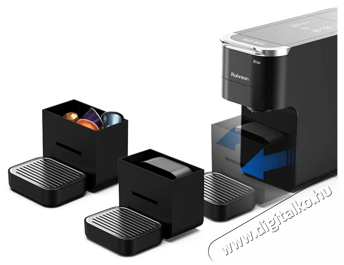 Rohnson R-98055 Konyhai term&eacute;kek - K&aacute;v&eacute;főző / k&aacute;v&eacute;&ouml;rlő / kieg&eacute;sz&iacute;tő - Kapszul&aacute;s / podos k&aacute;v&eacute;főző - 519119