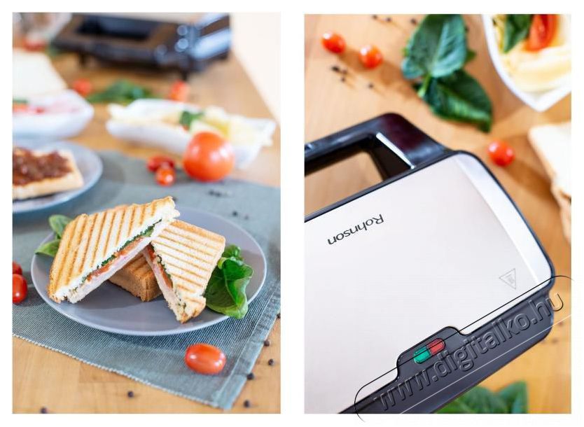 Rohnson R-2680 Konyhai term&eacute;kek - Konyhai kisg&eacute;p (s&uuml;t&eacute;s / főz&eacute;s / hűt&eacute;s / &eacute;telk&eacute;sz&iacute;t&eacute;s) - Melegszendvics / gofri s&uuml;tő - 521223