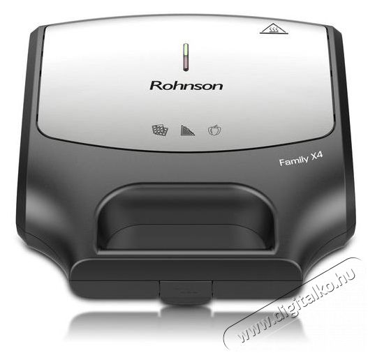 Rohnson R-2687 Family X4 Konyhai kisgép (sütés / főzés / hűtés / ételkészítés) Konyhai termékek - Konyhai kisgép (sütés / főzés / hűtés / ételkészítés) - Melegszendvics / gofri sütő - 521257