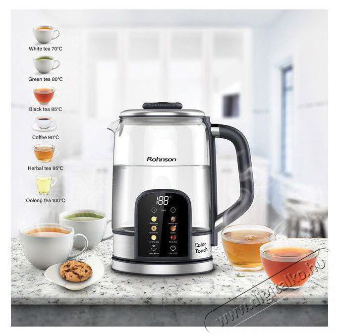 Rohnson R-7700 Color Touch v&iacute;zforral&oacute; Konyhai term&eacute;kek - V&iacute;zforral&oacute; / teafőző - 525833