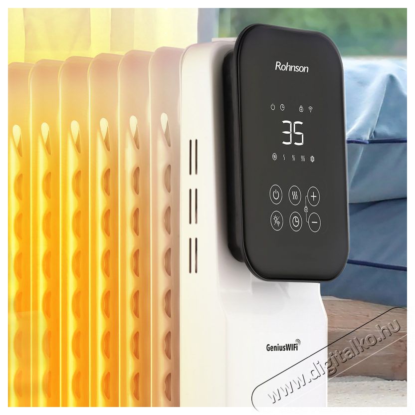 Rohnson R-2511-23 Genius Wi-Fi H&aacute;ztart&aacute;s / Otthon / K&uuml;lt&eacute;r - Fűt&eacute;s - Olajradi&aacute;tor - 529954
