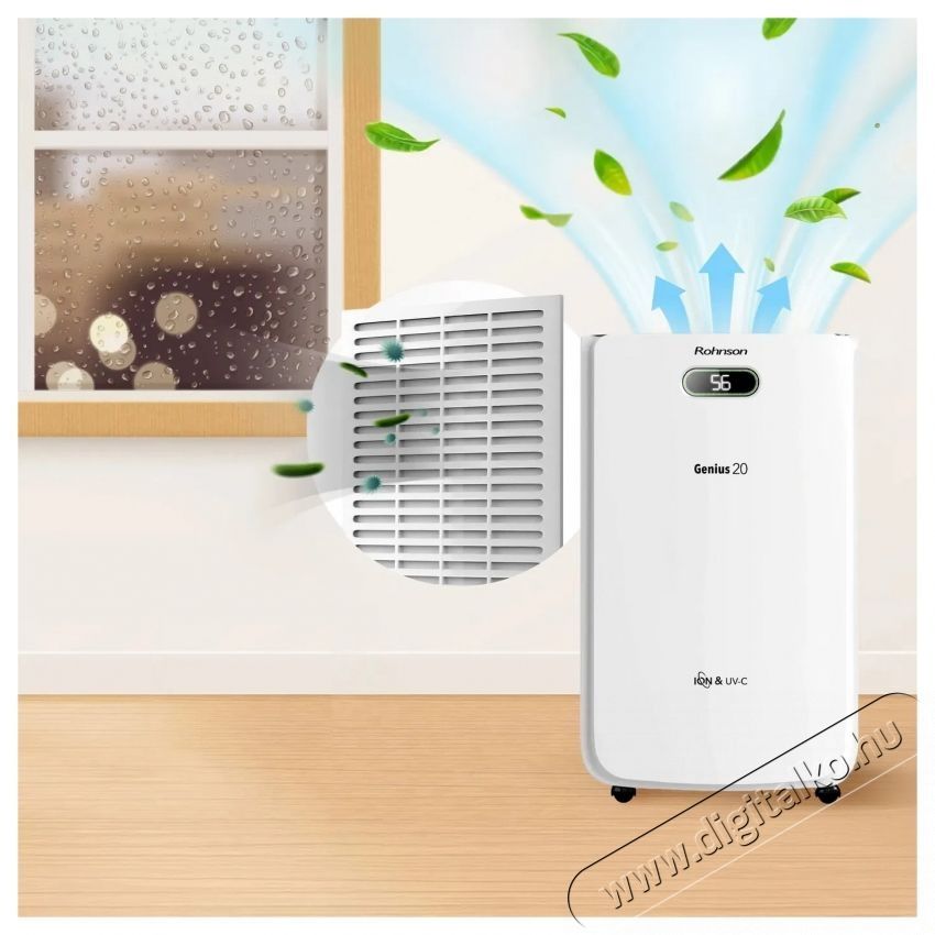 Rohnson R-95020 Genius 20 Wi-Fi Ion & UV-C p&aacute;ramentes&iacute;tő Sz&eacute;ps&eacute;g&aacute;pol&aacute;s / Eg&eacute;szs&eacute;g - L&eacute;gtiszt&iacute;t&oacute; / p&aacute;r&aacute;s&iacute;t&oacute; / p&aacute;r&aacute;tlan&iacute;t&oacute; - P&aacute;ramentes&iacute;tő - 532101