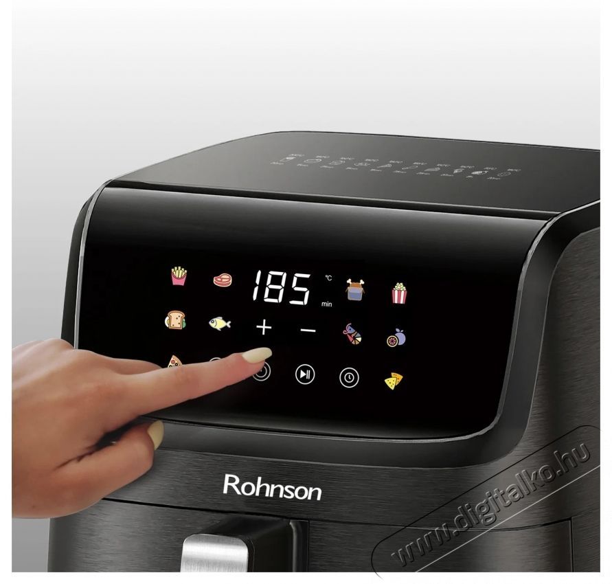 Rohnson R-2869 &ndash; 7 l Airfryer Konyhai term&eacute;kek - Konyhai kisg&eacute;p (s&uuml;t&eacute;s / főz&eacute;s / hűt&eacute;s / &eacute;telk&eacute;sz&iacute;t&eacute;s) - L&eacute;gkever&eacute;ses főzőg&eacute;p / elektromos kukta / multifunkci&oacute;s s&uuml;tő - 531395