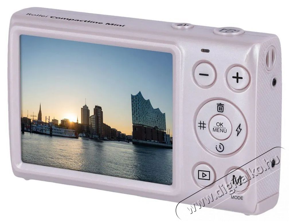 Rollei Compactline Mini r&oacute;zsasz&iacute;n F&eacute;nyk&eacute;pezőg&eacute;p / kamera - Kompakt f&eacute;nyk&eacute;pezőg&eacute;p - Norm&aacute;l tud&aacute;s&uacute; kompakt - 520044