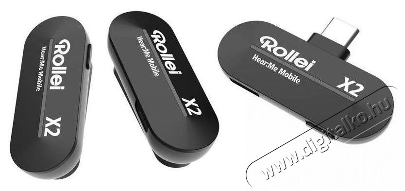Rollei Hear Me Mobile X2 Fot&oacute;-Vide&oacute; kieg&eacute;sz&iacute;tők - Mikrofon - Cs&iacute;ptetős, fej &eacute;s kitűző mikrofon - 525834