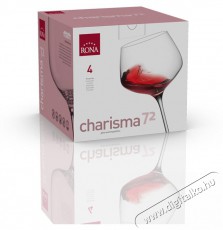 RONA Borospoharak Burgundi 720 ml CHARISMA 4 db Konyhai term&eacute;kek - Konyhai eszk&ouml;z - K&eacute;szlet / szett - 525854