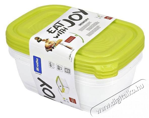 Rotho ételtároló készlet SUNSHINE 3x 1 L Konyhai termékek - Edény - Ételtároló - 521285