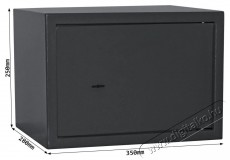 Rottner Jupiter 3 antracit kulcsos bútorszéf Iroda és számítástechnika - Egyéb számítástechnikai termék - 464665