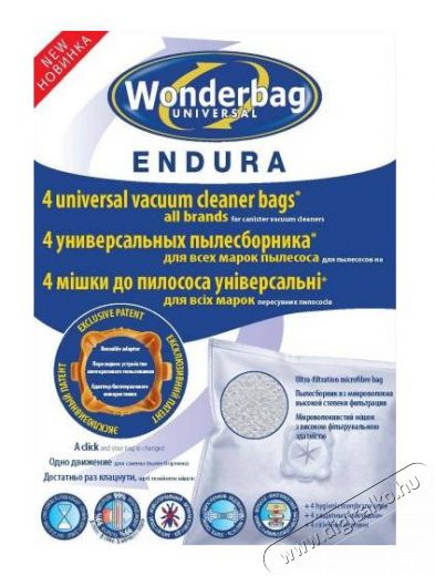 Rowenta WB484740 Wonderbag Endura porzsák (4 db) Háztartás / Otthon / Kültér - Porszívó / takarítógép - Porzsák / portartály - 294869