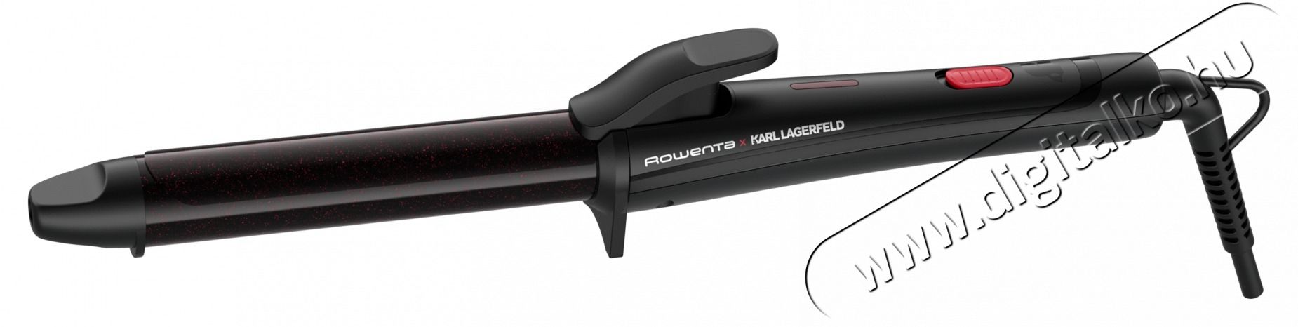 Rowenta CF321LF0 X Karl Lagerfeld 25mm-es fekete hajs&uuml;tővas Sz&eacute;ps&eacute;g&aacute;pol&aacute;s / Eg&eacute;szs&eacute;g - Haj&aacute;pol&aacute;s - Hajs&uuml;tővas / g&ouml;nd&ouml;r&iacute;tő - 432354