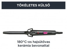 Rowenta CF2133F0 16mm-es fekete-pink hajsütővas Szépségápolás / Egészség - Hajápolás - Hajsütővas / göndörítő - 432773