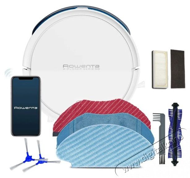 Rowenta RR7387WH X-Plorer Serie 50 sz&aacute;raz-nedves feh&eacute;r robotporsz&iacute;v&oacute; H&aacute;ztart&aacute;s / Otthon / K&uuml;lt&eacute;r - Porsz&iacute;v&oacute; / takar&iacute;t&oacute;g&eacute;p - Robotporsz&iacute;v&oacute; - 432860
