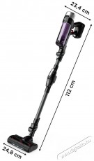 Rowenta RH2038WO X-Force Flex 9.60 Allergy Vezetéknélküli rúdporszívó, 3 az 1-ben, 100AW, 18V, Fekete/Lila Háztartás / Otthon / Kültér - Porszívó / takarítógép - Kézi / álló porszívó - 493753
