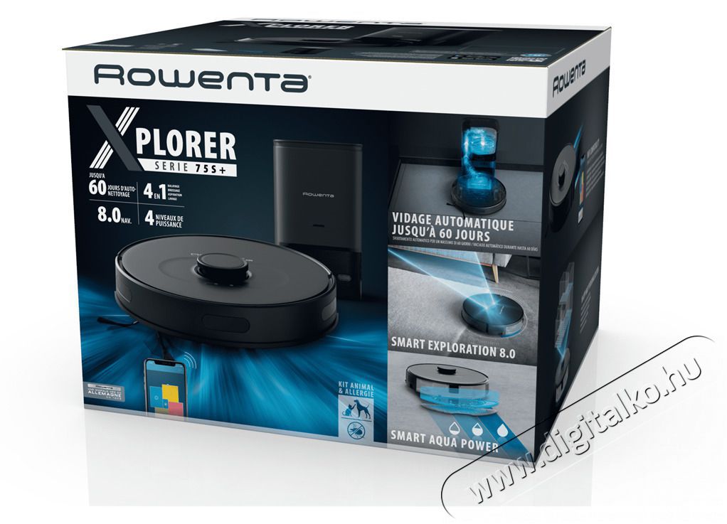 Rowenta RR8595WH S75s+ Animal and Allergy 4 in 1 porsz&iacute;v&oacute; H&aacute;ztart&aacute;s / Otthon / K&uuml;lt&eacute;r - Porsz&iacute;v&oacute; / takar&iacute;t&oacute;g&eacute;p - Robotporsz&iacute;v&oacute; - 495685