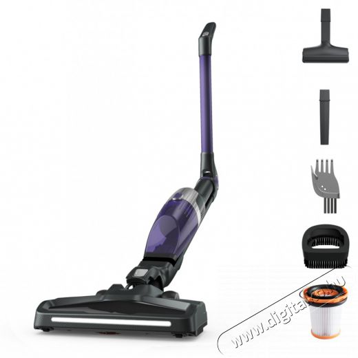 Rowenta RH1238WO X-Trem Compact 2 az 1 -ben Allergy vezeték nélküli porszívó, 145W, Flex technológia két pozícióban, 40 perc autonómia, 4 óra töltési idő, LED megvilágítású szívófej, 0.4 l portartály, Lila/Fekete Háztartás / Otthon / Kültér - Porszívó / takarítógép - Kézi / álló porszívó - 495952