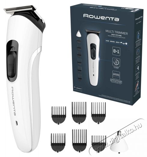 Rowenta Trim & Style 8 in 1 TN8934E0 multifunkcion&aacute;lis hajv&aacute;g&oacute;, 60 perc &uuml;zemidő, 6 f&eacute;sű Sz&eacute;ps&eacute;g&aacute;pol&aacute;s / Eg&eacute;szs&eacute;g - Haj&aacute;pol&aacute;s - Haj / szak&aacute;ll v&aacute;g&oacute;, ny&iacute;r&oacute; - 537241