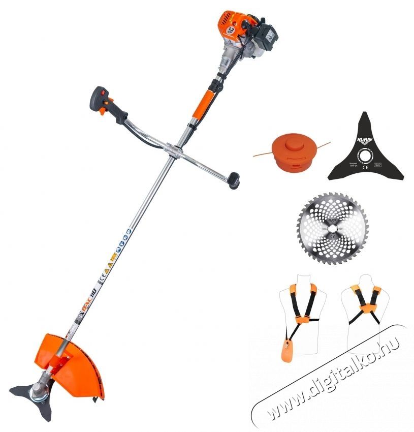 RURIS DAC 110 benzines fűkasza, teljes&iacute;tm&eacute;ny 1,2 LE, 26 CC, Tez motor, 2 &uuml;temű, v&aacute;g&aacute;si &aacute;tm&eacute;rő 21 cm, tartalma: damilfej + t&aacute;rcsa, 3 peng&eacute;s H&aacute;ztart&aacute;s / Otthon / K&uuml;lt&eacute;r - K&uuml;lt&eacute;r / kerti term&eacute;k / grill - K&uuml;lt&eacute;ri / kerti szersz&aacute;m - 535674