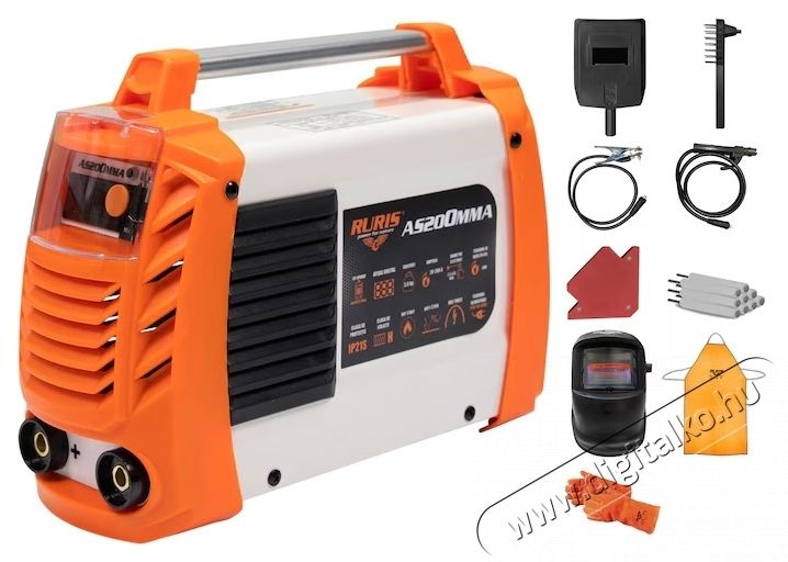 RURIS AS200MMA hegesztő inverter H&aacute;ztart&aacute;s / Otthon / K&uuml;lt&eacute;r - Szersz&aacute;m - Hegesztő - 535667